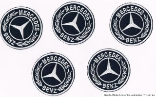 seltene grosse Mercedes Racing Oldtimer Aufnäher Patches 5 STÜCK