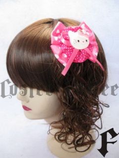 Haarspange Hello Kitty Haarschmuck Perücke Pink
