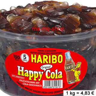 Haribo HAPPY COLA Flaschen 150 Fruchtgummi