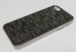 iPhone 5 Cover METALLIC Titan CHROM LOOK schale HÜLLE CASE strass