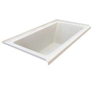 American Standard 2941.118C.020 Studio 6 x 36 EverClean Whirlpool with Integral Tile Flange and Right Hand Drain, White