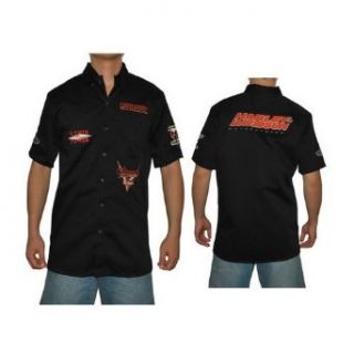 Button Down Motorcycles Racing Garage Shirt 2009 (Size: S): Clothing