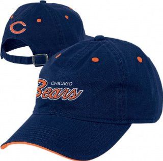 Chicago Bears 2009 Navy Script Slouch Adjustable Hat