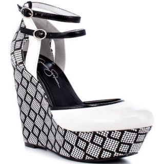 Pace Platform Wedges Shoes White Womens: Jessica Simpson: Shoes