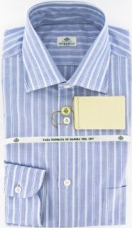 New Borrelli Blue Shirt 15.5/39 Clothing