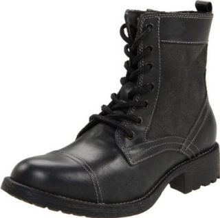 Steve Madden Mens Nommadd Lace Up Boot,Black Leather,13 M US Shoes