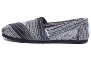 TOMS womens Classics in Black Stripe Wool size 6: Shoes