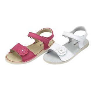 Girls Size 5 White Flower Rhinestone Summer Sandals IM Link Shoes