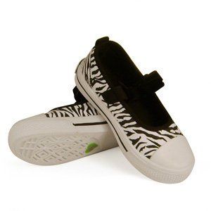  Bella Zebra Tennis Youth Adult Black/White Shoe Size 3: Shoes