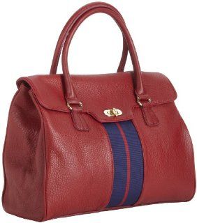  Tommy Hilfiger Th Logo Pebble Shoulder Bag,Red,One Size: Shoes