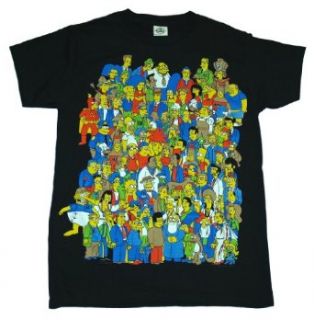 Simpsons Group Glow in the Dark Homer T Shirt Clothing