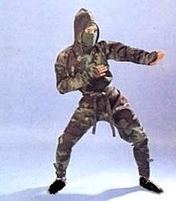 Authentic Ninja Uniform Camouflage size Medium Sports