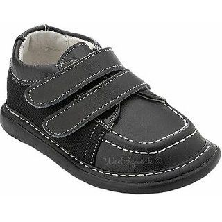 Toddler Little Boys Black Combo Leather Shoes 3 12 Wee Squeak Shoes