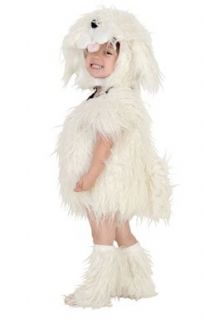  Toddler Shaggy White Dog Infant Costume size 6 12 Months Clothing