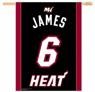 Lebron James Miami Heat Vertical Flag 27x37 Banner
