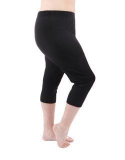 Slim Capri Workout Pants (Wowens Plus Size Small 14 16) Clothing