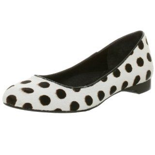  Diego di Lucca Womens Corina Flat,White Polka Dot,6.5 M Shoes