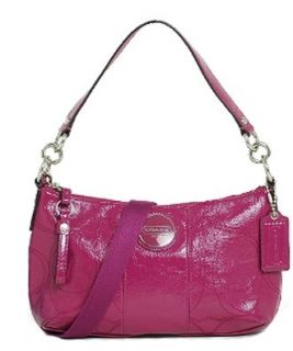 Leather Stitched Signature Demi Crossbody Bag 15141 Berry Pink Shoes
