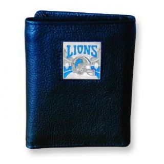 NFL Detroit Lions Trifold Leather Wallet Clothing