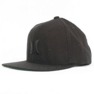 Hurley Icon Snapper Snapback Hat   Black Clothing