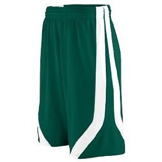 Adult Triple Double Game Short   Green and White   Medium