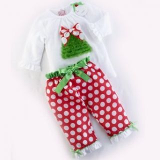 Mud Pie Baby or Little Girls Night Before Christmas Outfit