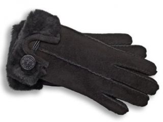 UGG Australia Bailey Cuff Black L Womens Gloves [Apparel