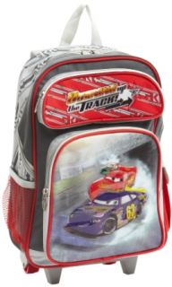 The Track 17 Inch Soft Side Rolling Backpack, Cars, One Size Clothing