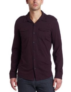 Kenneth Cole Mens Double Front Pocket Shirt: Clothing