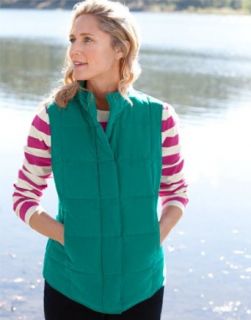 Zip front Quilted Down Vest Clothing