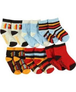Pack Crew Socks (Sizes 12M   24M)   brown, 12   24 months: Clothing