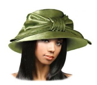 Kentucky Derby Hat with Large Bow 47300 Brown: Clothing