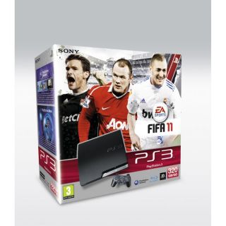 Pack PS3 Slim 320 Go Noire + Fifa 2011 / console P   Achat / Vente