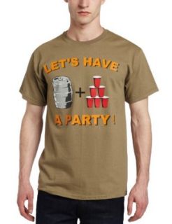 T Line Mens Lets Have A Party Screen Print Tee, Prairie