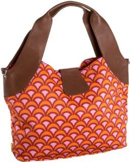 Amy Butler Wildflower Diaper Bag,Fountains Tangerine,one size: Shoes