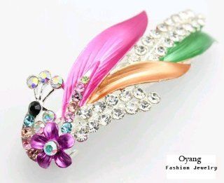 Free shipping Lovely Vintage Jewelry Crystal Peacock Hair