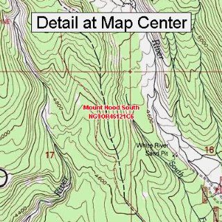 USGS Topographic Quadrangle Map   Mount Hood South, Oregon