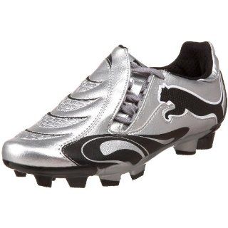 FG Jr Soccer Cleat,Puma Silver/Black/White,1.5 M US Little Kid: Shoes