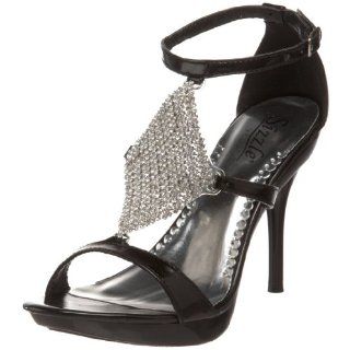 by Coloriffics Womens Pegasus Platform Sandal,Black,5.5 M US Shoes