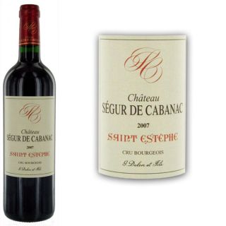 2007   Achat / Vente VIN ROUGE Château Ségur de Cabanac 2007