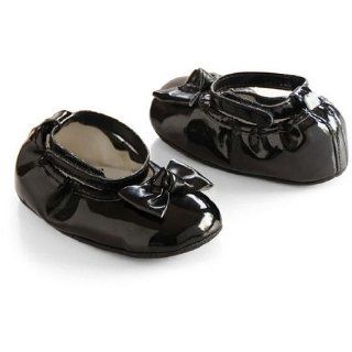  Carters Black Bow Mary Jane Crib Shoes, Size NB: Everything Else