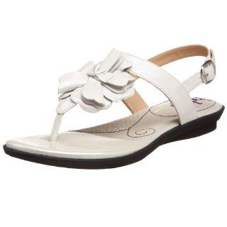  Indigo By Clarks Womens Tequesta Slingback Thong,White,11 M Shoes