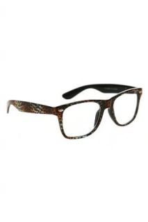 Leopard Print Nerd Glasses Clothing