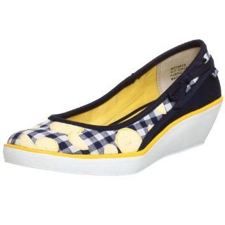 Keds Womens Berry Patch Wedge,Navy/Lemon,6 M Shoes