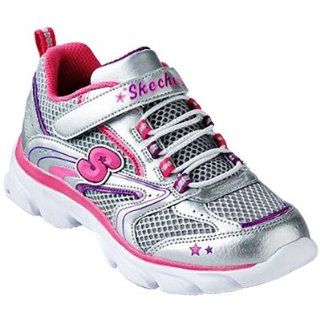  Skechers Lite Waves Skybeam Neon Pink/Neon Lime Girls 2.5: Shoes