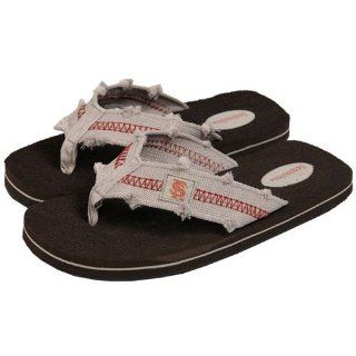 State Seminoles (FSU) Mens Brown Frayed Flip Flops (8/9) Shoes
