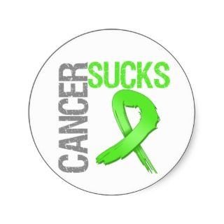 Cancer Ribbon Stickers, Lymphoma Cancer Ribbon Sticker Designs