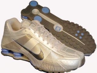  Nike Shox R4 Silver/Blue/Black Running Gym Men Shoes: Shoes