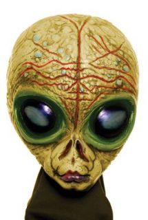 Gold Shadow Alien Scary Sci Fi Halloween Costume Mask
