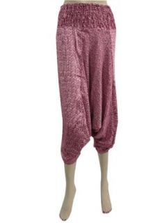 Harem Pants ,Boho Dance Wear , Pink Bohemian Yoga Pant for